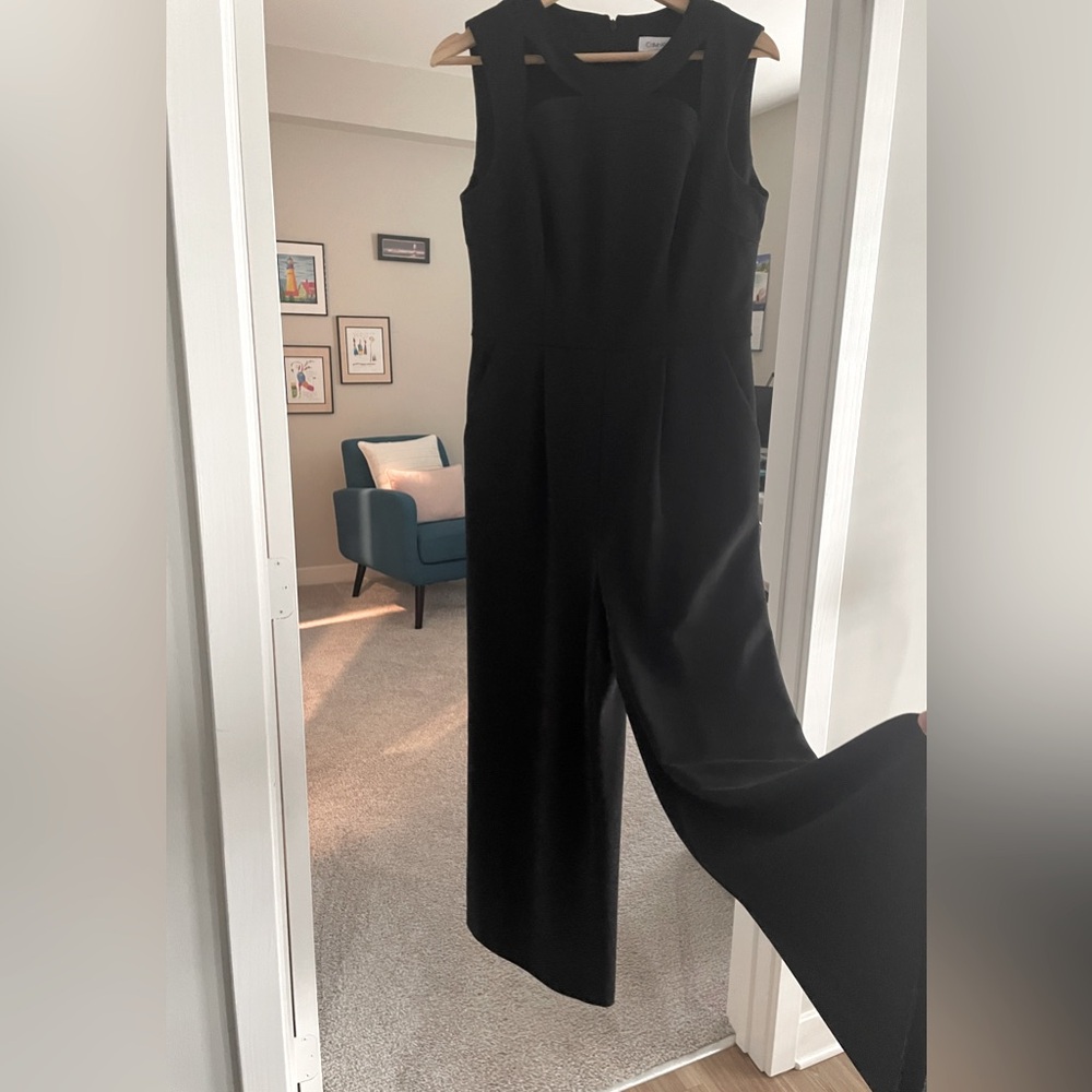 Calvin Klein Black Jumpsuit Size 8